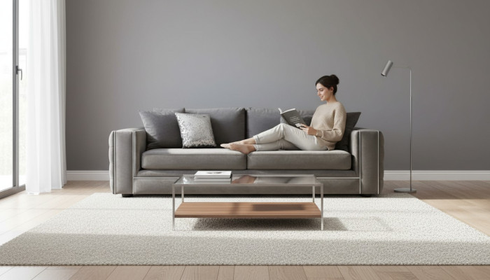 Divano di alta qualità a 4 posti, divani imbottiti, divano design, divano di lusso Chesterfield.
