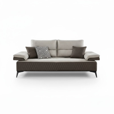 Tre posti di lusso Moderno Divano Mobili Grigio Divani classici in tessuto textile