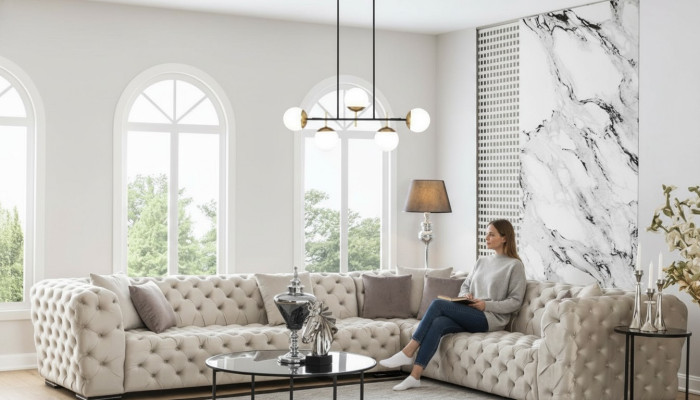 Chesterfield divano imbottito divano angolare set di poltrone polster lusso angolo divani nuovi