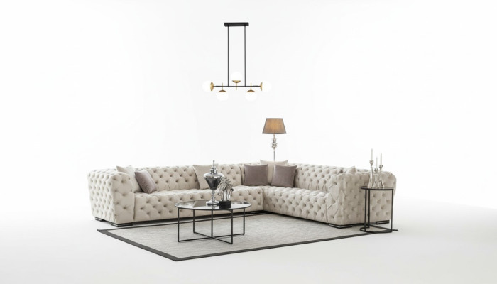 Chesterfield divano imbottito divano angolare set di poltrone polster lusso angolo divani nuovi