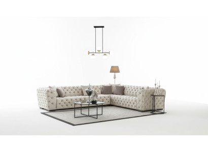 Chesterfield divano imbottito divano angolare set di poltrone polster lusso angolo divani nuovi
