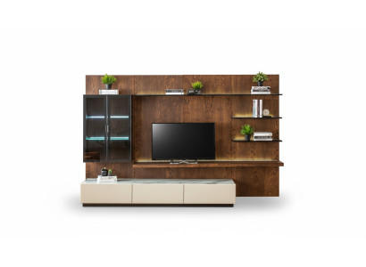Mobile porta TV di lusso Scaffale Armadio Soggiorno Vetrina Pareti attrezzate in legno Design