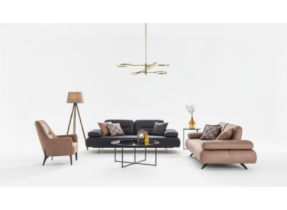 Set divano 4+3+1 posti con design, divano imbottito moderno di lusso, nuovo.