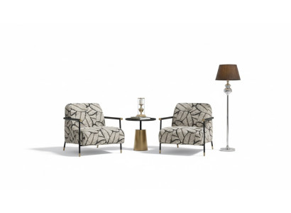 Lusso poltrona design divano sedile lounge club imbottito classico seduta relax nuovo