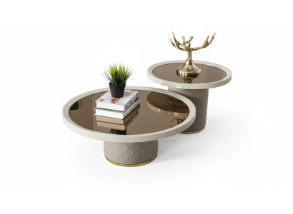 Tavolino da salotto di design di lusso moderno in legno per il soggiorno. Nuovo.
