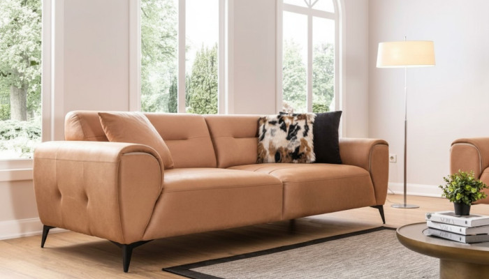 Divano di lusso a 3 posti design moderno per il soggiorno, nuovi divani imbottiti.