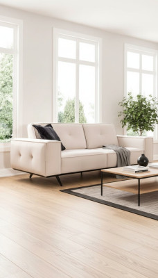 Divano di lusso 3 posti in tessuto per il soggiorno Design moderno Divani Imbottiti Sofà