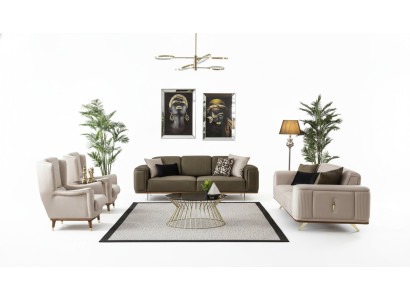 Sofagarnitur Divano Set Divano 4 pezzi. Set di divani Divani Mobili Arredamento