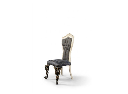 Classico poltrona Chesterfield da trono, sedia da pranzo di design lusso, singolo_posto.
