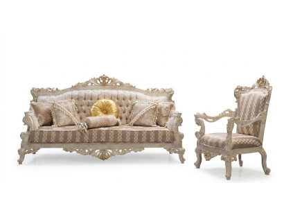 Set di divani classici di lusso, poltrone per il salotto, insieme da 3+1 posti Chesterfield