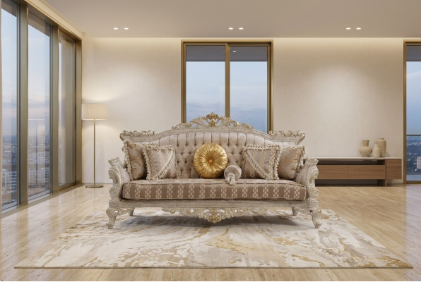 Chesterfield divano a 3 posti design di lusso divani imbottiti in stoffa tessile nuovi.