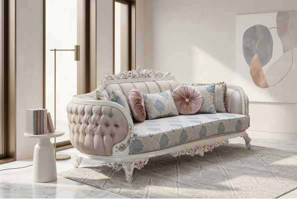 Chesterfield divano a 3 posti design divano di lusso imbottiti divani divani tessuto tessile nuovo
