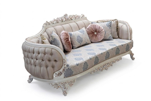 Chesterfield divano a 3 posti design divano di lusso imbottiti divani divani tessuto tessile nuovo