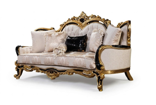 Chesterfield divano a 3 posti design lusso divani imbottiti sofà tessuto tessile nuovo.