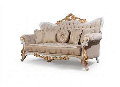 Divano 3 posti in tessuto Tre posti di lusso in stile barocco per il soggiorno Couch Barock