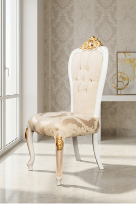 Set di 4 sedie da pranzo in stile classico Chesterfield - poltrone da sala da pranzo.