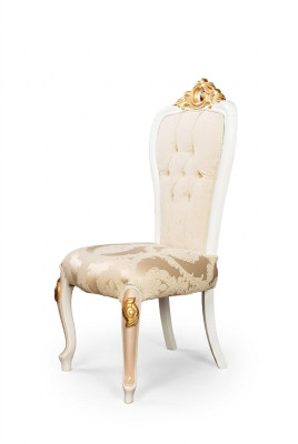 Set di 4 sedie da pranzo in stile classico Chesterfield - poltrone da sala da pranzo.
