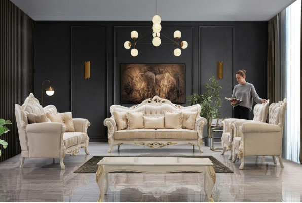 Divano componibile 3+3+1+1 Set design divano imbottito Divani classici
