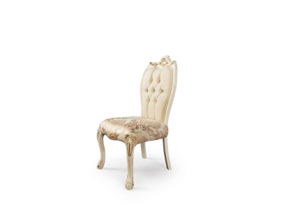 Sedia senza braccioli in legno Sedie di lusso in tessuto Design Sedia Poltrona Nuova Imbottita