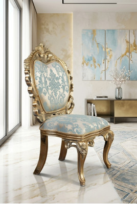Sedia imbottita senza braccioli per sala da pranzo, poltrona di lusso per sedie salotto.