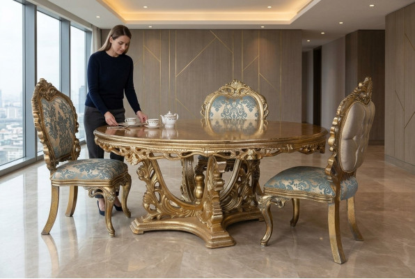 Set completo tavolo da pranzo + 4 sedie, set da pranzo da sala da pranzo, gruppo di mangiare, tavolo, tavoli 5 pezzi