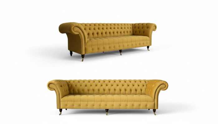 Lussuoso set di divani beige 3 + 3 posti, divano moderno stile soggiorno mobili