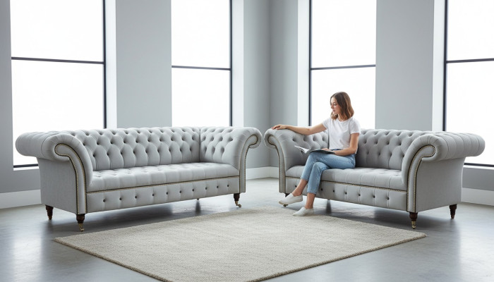 Divano 3+2 posti Set nuovo Design Divani Imbottiti Relax Moderni