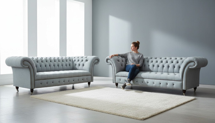 Set da soggiorno di design con 2 divani a 3 posti Set di mobili da soggiorno di lusso