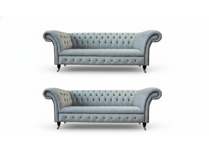 Set da soggiorno di design con 2 divani a 3 posti Set di mobili da soggiorno di lusso