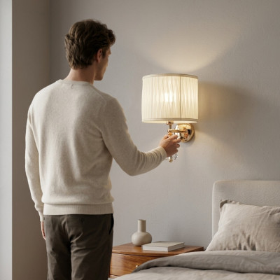 Lampada da parete bianca moderna lampada da parete design per soggiorno lampada da parete di lusso