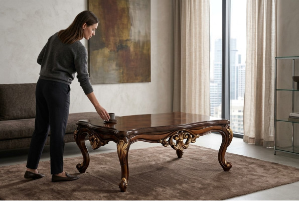 Legno Tavolo Tavolino Mobili Tavolino di lusso Tavolini marroni Soggiorno