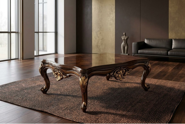 Legno Tavolo Tavolino Mobili Tavolino di lusso Tavolini marroni Soggiorno
