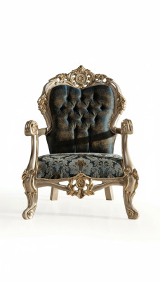Barocco poltrona Chesterfield poltrona classica a un posto divano sofà