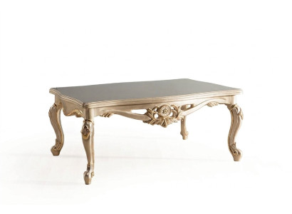Tavolino da salotto Tavolo Mobili Arredamento 120x80 Tavoli Legno Barocco Rococò