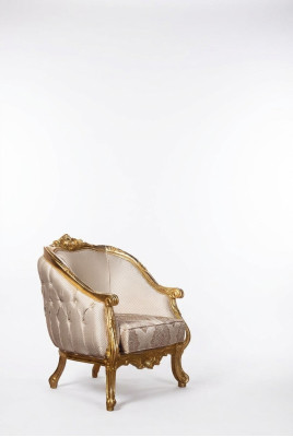 Chesterfield poltrona rotonda divano imbottito arredamento divano monoposto.