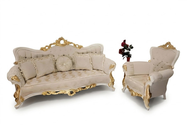 Classico divano soggiorno set di divani mobili arredamento 3+1 posti sofa