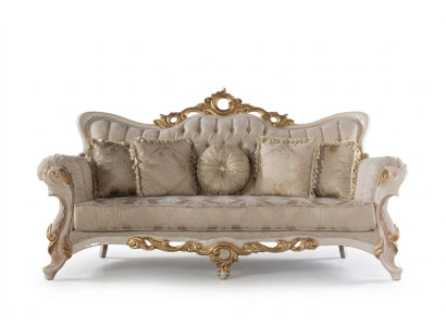 Chesterfield Barocco Divano Mobili Divano Divani Tessuto Oro Tre Posti