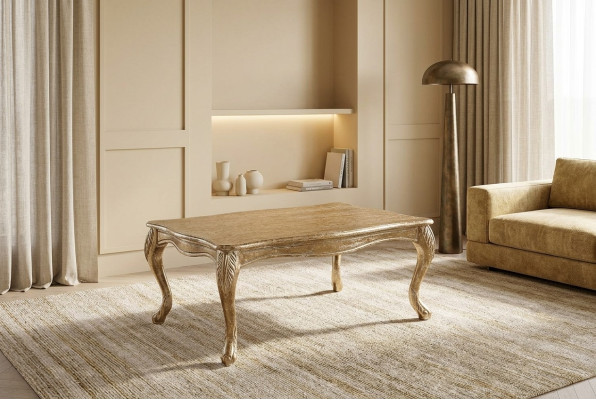 Tavolino da salotto in legno di lusso 120x72 tavoli mobili d'arredamento