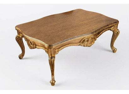 Tavolo da caffè di lusso 136x90 stile barocco rococò tavoli rettangolari decorazione