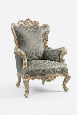 Classico trono poltrona mobili barocco poltrona Chesterfield velluto sedia