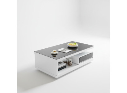 Tavolino da salotto di lusso Tavolino portaoggetti Tavolino d'appoggio Tavolino in vetro Arredamento moderno Design