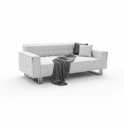 Divano multifunzione regolabile Divano a due posti design bianco