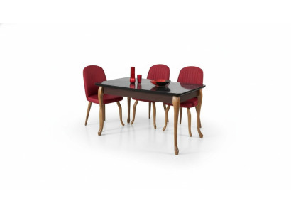 Tavolo da pranzo Set da pranzo Sala da pranzo Set Tavolo e sedie Set Sala da pranzo Tavolo 4 sedie 5 pezzi.