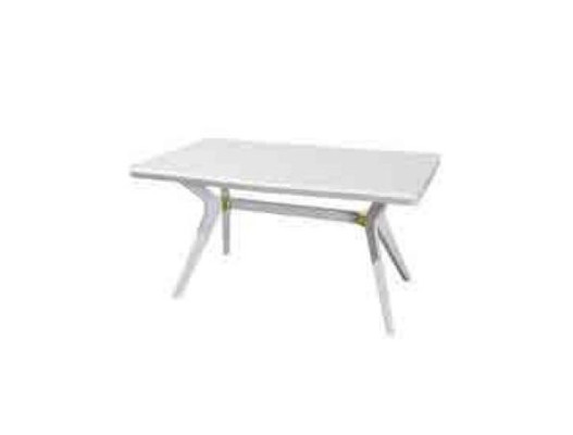 Set di sedie di design di lusso bianco 4x. Mobili in acciaio inossidabile e legno.