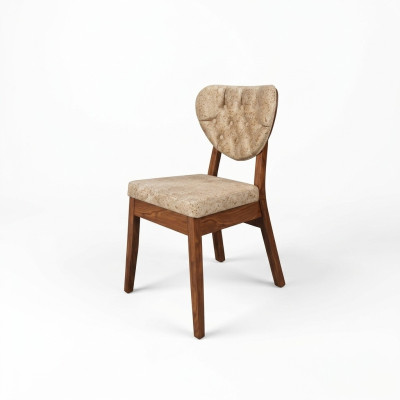 Sedia in legno beige Chesterfield Sedia Designer Sedie imbottite mobili seduta di lusso  La sedia in legno Chesterfield beige è un designer di sedie imbottite di lusso.