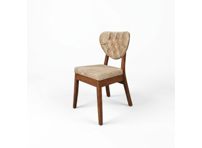 Sedia in legno beige Chesterfield Sedia Designer Sedie imbottite mobili seduta di lusso  La sedia in legno Chesterfield beige è un designer di sedie imbottite di lusso.