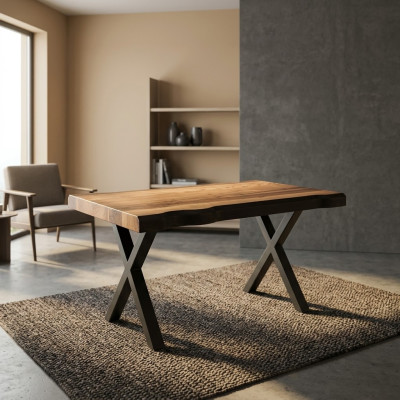 Tavolino in legno con gambe nere per il tuo soggiorno Modello originale di design