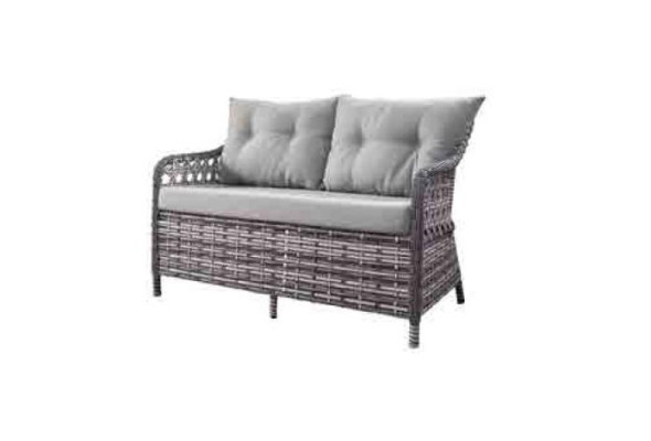 Mobili da giardino moderni Set di divani di lusso Tavolo Pouf Poltrona Gruppo di sedute