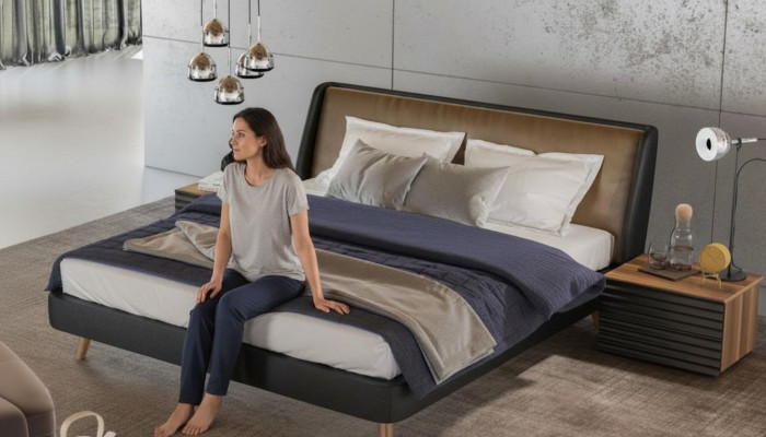 Tavolino moderno in legno per la notte, tavolino portaoggetti, tavolino da appoggio piccolo per la camera da letto.