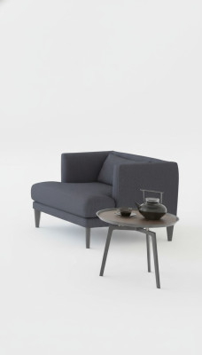 Grigio poltrona singola di lusso design poltrona poltrona moderna